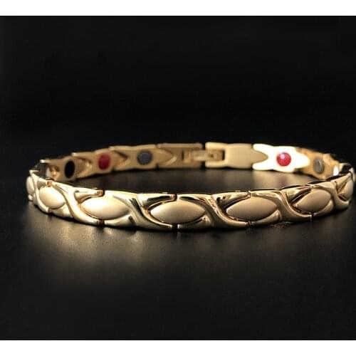 Stainless Steel Bracelet Titanium Steel Jewelry Germanium Magnet Energy Bracelet Fashion Jewelry Holiday gift