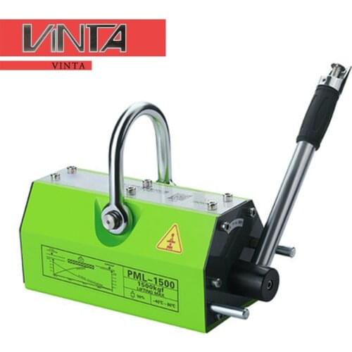 BIG Sales CNC PML Series PML-1500 electro manual permanent magnetic lifter transportation steel plate lifting magnet for crane