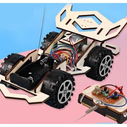 Kids DIY Wireless RC Racing Car Model Scientific Experiment Kit Educational Toys great gifts for children to enjoy and learn