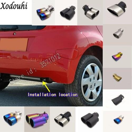 For BYD F0 2012 2013 2014 car body cover muffler exterior back end pipe dedicate exhaust tip tail outlet ornament vent part 1pcs