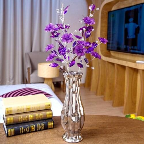 Electroplating Ceramic Rose Vases Tabletop vases The adornment that occupy the home mini flower arranging furnishing articles