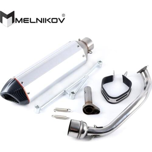 GY6 125 150 125cc 150cc Scooter Muffler Exhaust Escape Full System Slip On 152qmi 157qmj 4 Store Engine