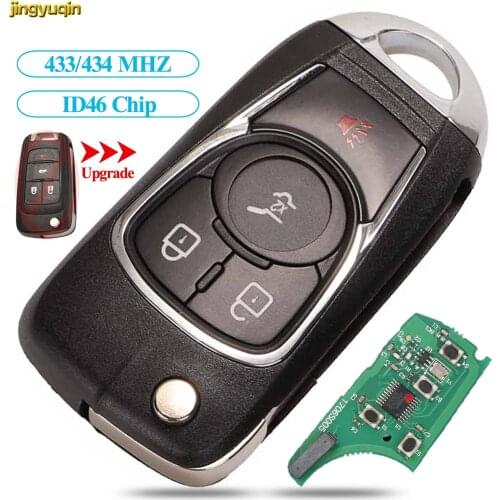 Jingyuqin 2/3/4/5 Button Flip Modified Remote Car Key 315/433MHZ ID46 For Chevrolet Cruze Epica Lova Impala