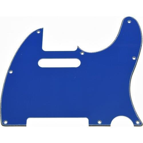 KAISH 8 Hole TL Scratch Plate Guitar Pickguard Blue 3 Ply