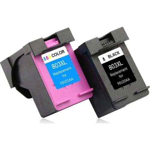 2020 2Pcs Compatible Ink Cartridge for HP803 803XL for HP Deskjet 1112 2132 1111 2131 Officejet 3830 4650 4652 Printer fashion