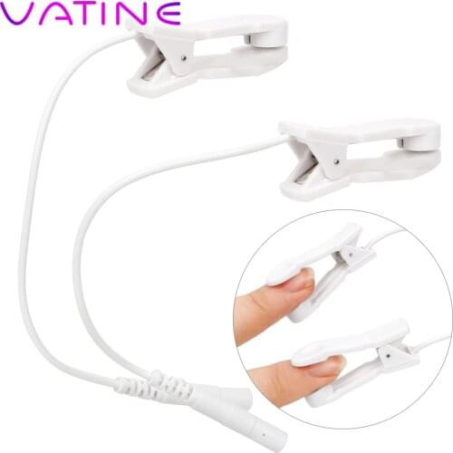 VATINE Nipple Clip Electric Shock Attachment Medical Sex Toys Breast Massager Clitoris Clip Stimulate Sex Toys For Women
