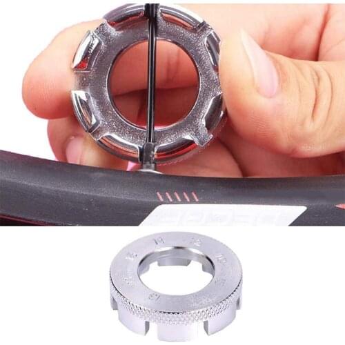 1pcs Bicycle Spoke Nipple Wrench 8 Way Bicycle Wheel Rim Wrench Adjustment Spoke Nipple Key Bike Repair Tool Bicycle Accessory
