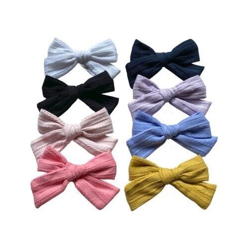 Korea Girls Knotted Hair Bows Fashion Kids Hair Clip Bowknot Hairpin Handmade Children Hairgrips Barrettes Baby Hair Accessories