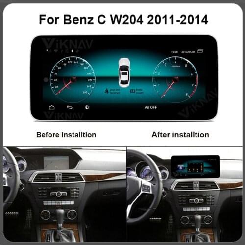 Android car GPS navigation radio for Benz C W204 2011 2012 2013 2014 auto video multimedia player 2 din stereo FM