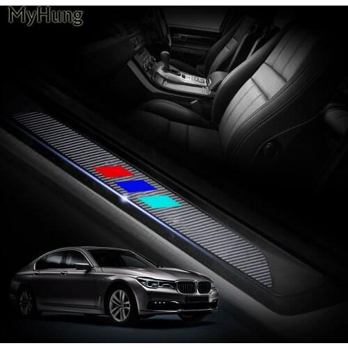 For BMW 3 series E92 E93 318i 320i 325i 328i 330i 335i 320d 325d 2006 to 2009 Car Door Sill Cover Sticker 4D M Carbon Fiber