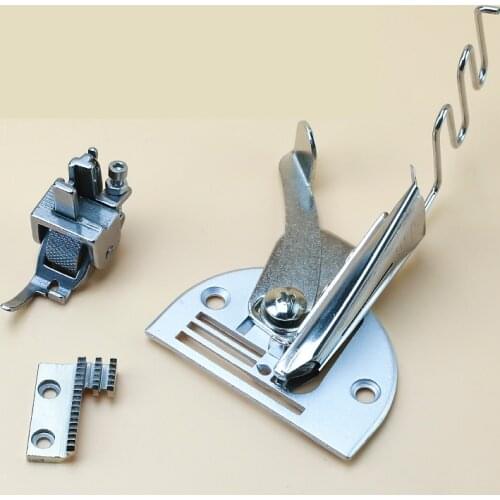 Folder A10 Roller Presser Foot Right Angle Bias Binder for Lockstitch Sewing Machine Parts Accessories Tools