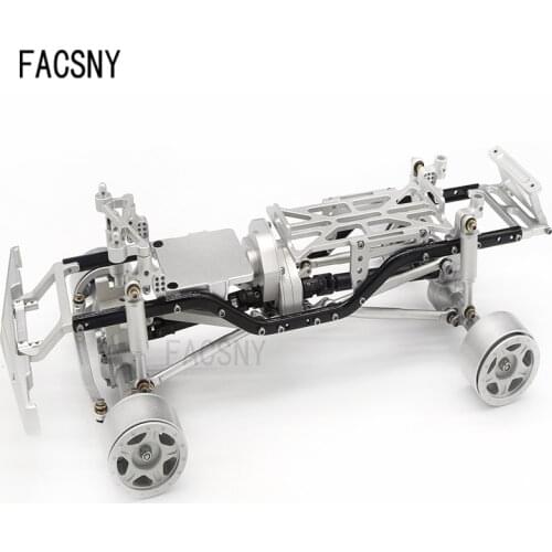 Full Metal Frame Chassis CNC Anodized Assembled for 1/24 SCX24 C10 AXI00001 RC Crawler Car 4WD Off-Road Truck