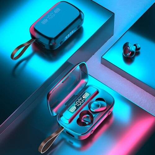 A13 TWS Portable Wireless Bluetooth 5.1 Digital Display Earphones Headphones