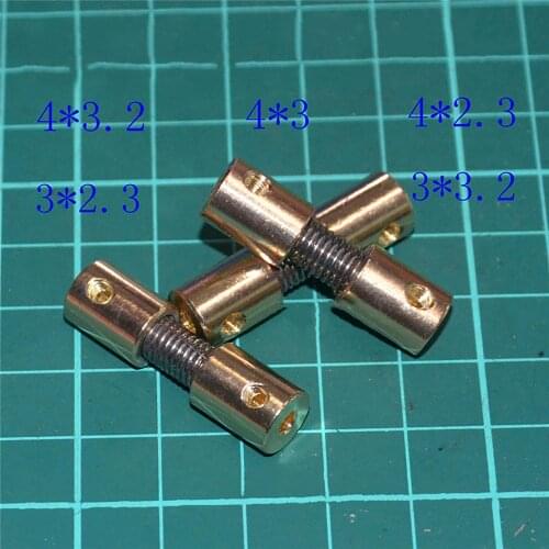 Spring Universal Joint 4x2.3, 4x3.2, 4x3, 3x2.3, 3x3.2, 3x3, 4x4mm for Brushed Motors Smaller Than 775 RC Boat Model Accessories