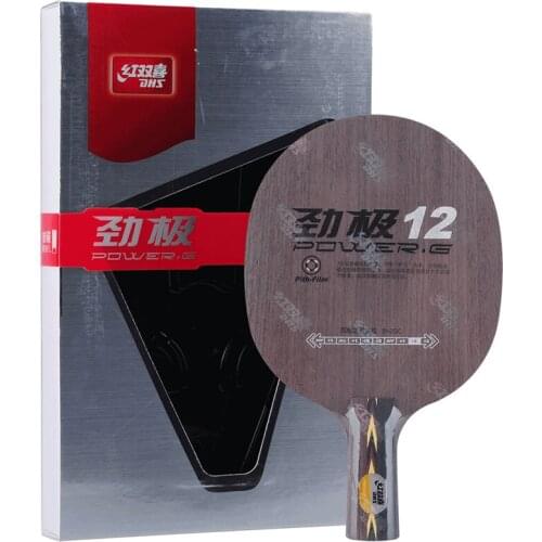 DHS Table tennis blade Power-G 12 PG12 Loop plus attack 5+2 ply glass carbon ping pong racket bat paddle tenis de mesa