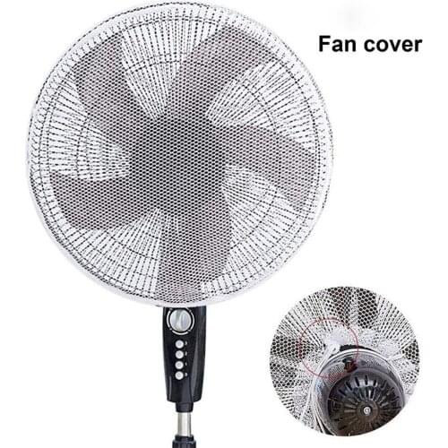 Electric Fan Dustproof Fan Protection Cover Safety Net Cover Anti-pinch Hand Fan Protection Net Cover Home Storage 45cm#p4