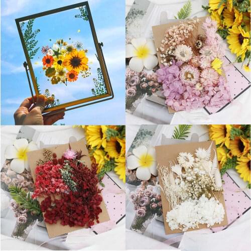 Dried Flowers Epoxy Resin Jewelry Making for Diy Craft Pendant Necklace Jewelry Making Frame Embossing Accessories