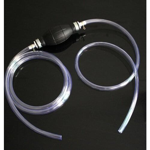 Universal Oil Water hand fuel pump pipe Primer Bulb Liquid Gas Petrol Diesel transfer Manual Siphon Pump With PVC hoses 8mm/10mm