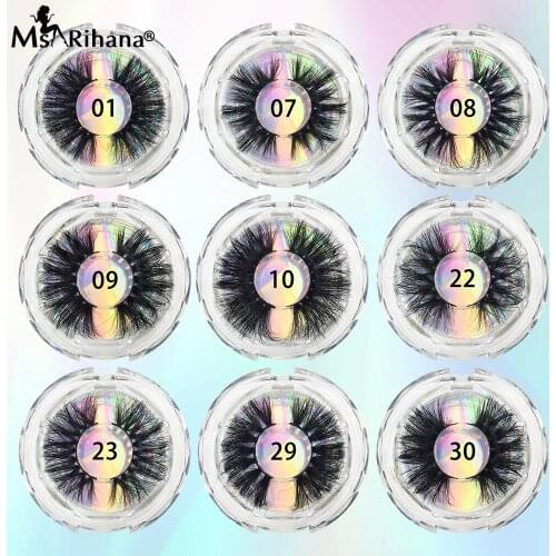 25MM Mink Eyelashes Packaging Boxes Free Shipping Dramatic Cruelty-Free 5D Mink Lashes Vendor Luxury Handmade Natural 3D Eyelash