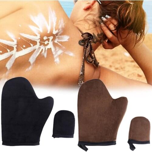 High Quality Reusable Body Self Tan Applicator Tanning Gloves Cream Lotion Mousse Body Cleaning Glove Self Tanner