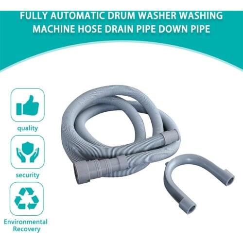 1Set 2m Flexible Wash Machine Dishwasher Drain Hose Outlet Water Pipe Extension Plastic tube