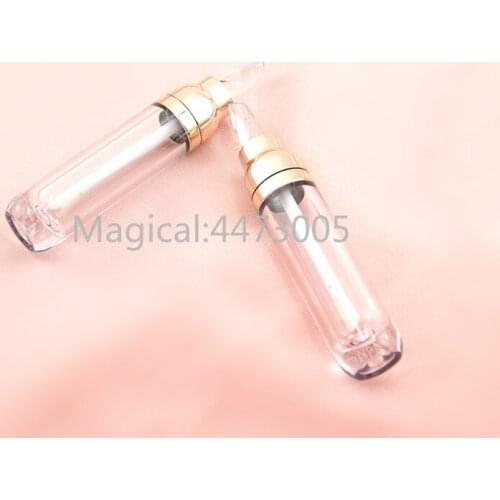 10/30/50pcs Gold Round Transparent Lip Gloss Bottle Empty Makeup DIY Lip Glaze Tube Cosmetics Refillable Container Homemade