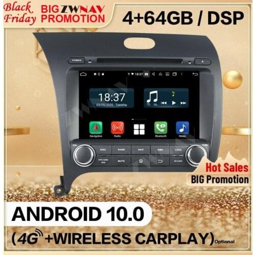 128G Carplay 2 Din For KIA CERATO K3 FORTE 2013 2014 2015 2016+ Android 10.0 Screen Audio Radio GPS Navi Head Unit Auto Stereo