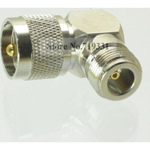 2pcs Adapter 90 degree UHF plug male PL259 to N female jack connector right angle M/F