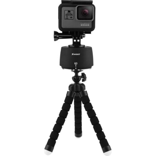 20 set Time Lapse Tripod Head Set with Mobile Phone Holder Clip Octopud Tripod Adapter Screw for GoPro Xiao Yi Smart Phone