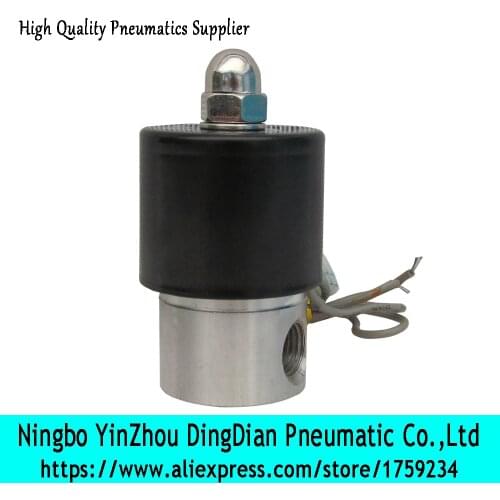 2WB-08 1/4" compact good price stainless steel solenoid valve for air, water, oil, gas