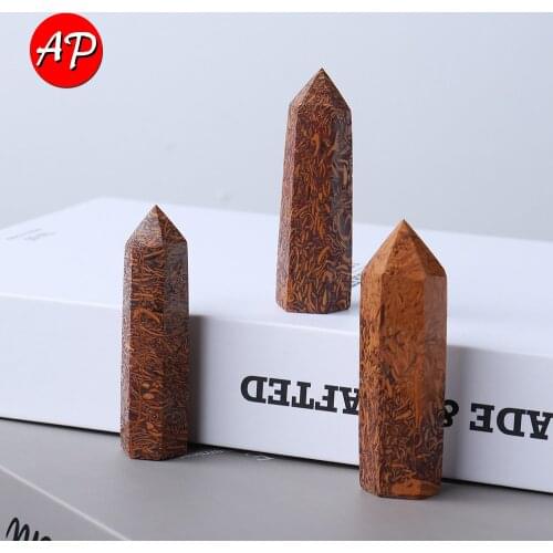 5-8cm Natural Quartz Wand Lighter Imperial Jade Crystal Point Energy Ore Fengshui Decorate Dispel Negative Energy