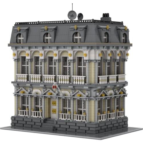 8491Pcs MOC-76209 Embassy Building Bricks Model DIY Architecture Building Blocks Toy (Licensed and Designed by Brickstyle City)