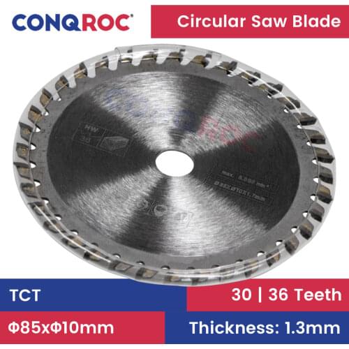 85 x 10mm TCT Circular Saw Blade 24T/30T/36T Woodworking Cutting Disc