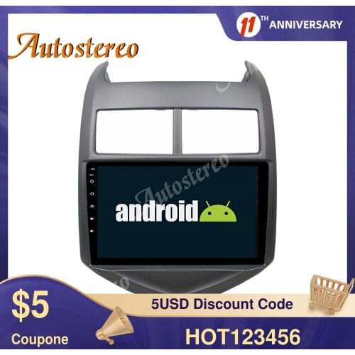 Android 10.0 Car GPS Navigation Multimedia Player For Chevrolet Chevy Aveo Sonic 2011-2016 Radio Tape Recorder Head Unit DSP ISP