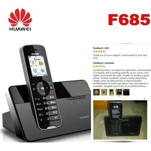 Cordless Phone & Handsets Huawei F685 DECT Desktop Home Phone W/ Sim Card Slot