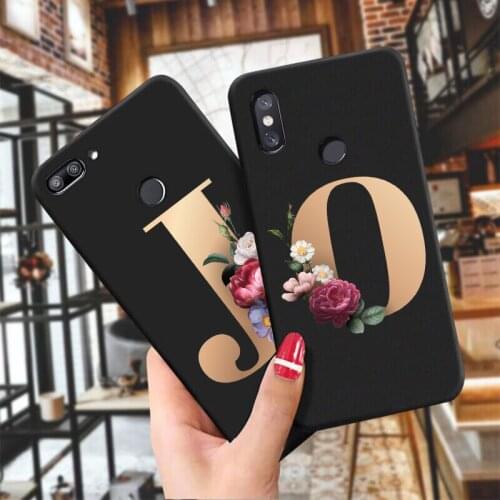 Custom Name Phone Case for mi Note10 Fashion Letter Soft TPU Silicone Cover for Mi5X Mi6X Mi A2Lite Mi A3 Mi8 Mi9 Mi8t Mi10