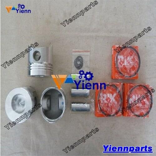 For Yanmar 3TNC78 3TNC78L 3TNC78E Piston Kit With Ring Set For Yanmar Engine Komatsu Kobelco