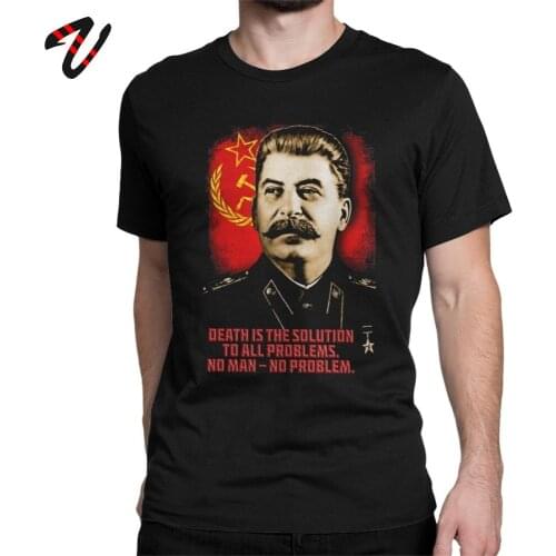 Men USSR Communist Tshirt Allied Nations Joseph Stalin T-Shirt Russia Cotton Mens Tee Shirt Short Sleeve T Shirt Best Gift Tops