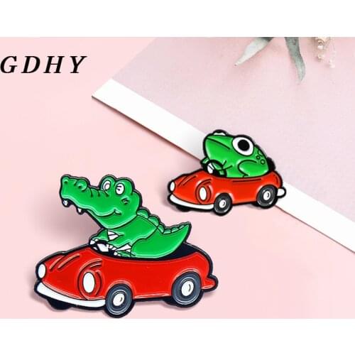 GDHY Frog Rabbit Wolf Skull Brooch Flowers plants Anatomy Viscera Organ Skeleton Enamel Pin Badge Lapel Jewelry Gift for Friend