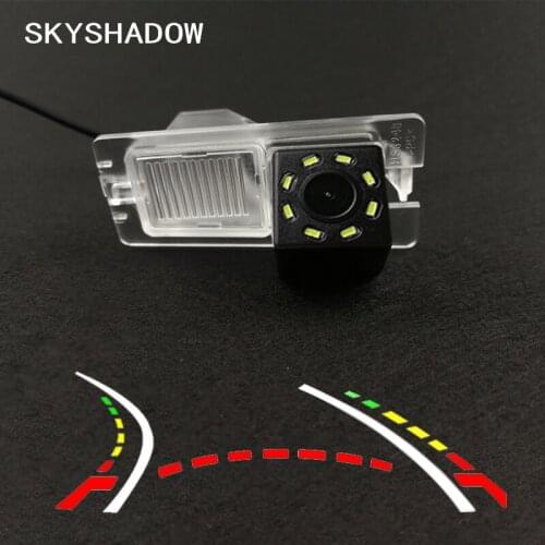 HD Wireless Car CCD Rear Camera Fisheye 8 12 led dynamic Night Vision bracket Parking For Ssangyong Rexton Kyron Korando Actyon