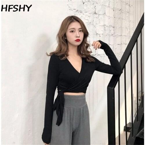 Женские базовые футболки HFSHy China At AliExpress