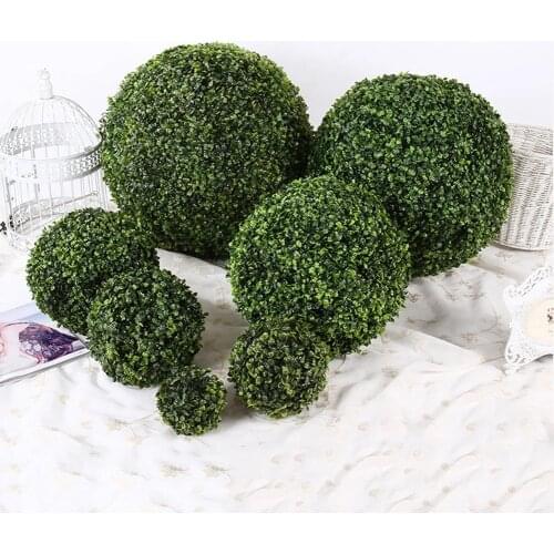 30cm Simulate Leave Ball Artificial Plastic Grass Ball Tree Green Plant Ball Garden Wedding event Home Outdoor Decoration