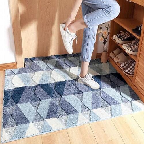 Geometric Carpet Entrance Door mat Living Room Anti-slip Carpet Absorbent Bath Mat Kitchen Rug Welcome Mats For Front Door