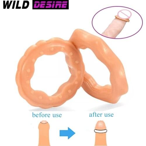New Intimate Goods For Male Foreskin Rings Penis Sleeve Scrotum Rings Men Sex Toys Testicle Cock Ring Male Sex Tools Accessories