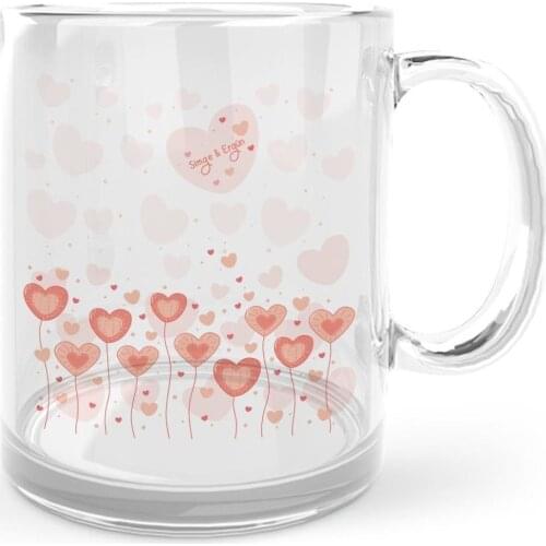 Personalized Valentine 'S Day Themed Glass Mug Cup-58