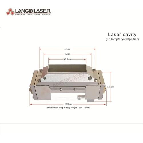 IPL hand piece cavity , SHR hand piece cavity part,for diameter 7mm lamp pass through,include flow tube,silver reflection,etc