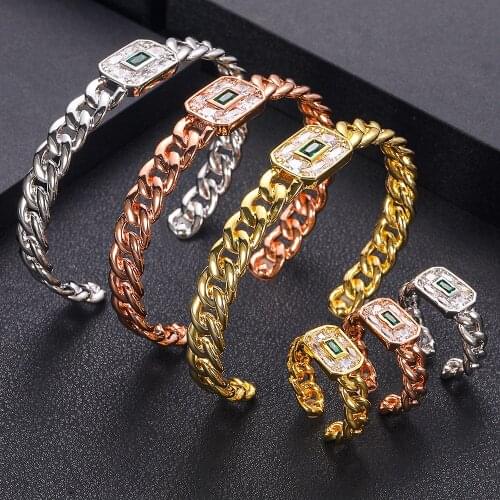 Jankelly Luxury roundshape Bangle Ring Sets Fashion Dubai Bridal Jewelry Sets For Women Wedding brincos para as mulheres