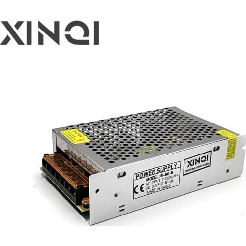 S-60-5 Grinding sand shell 60w single output power supply 5 volt ac/dc power supply