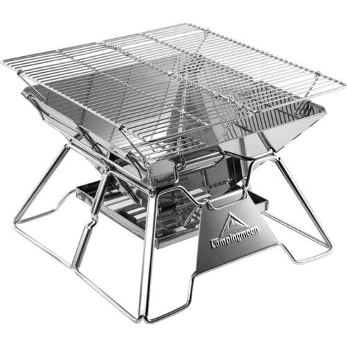 Stainless Steel Folding Light Barbecue Grill Barbecue Rack Outdoor Barbecue Camping Picnic Barbecue Utensils