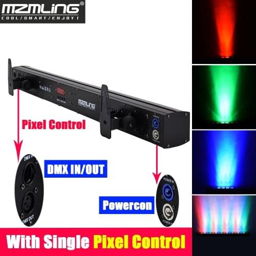 Powercon 18x10w RGBW 4In1 Led Bar With Single Pixel Control Wall Wash Light DMX512 Washer /DJ /Bar /Party /Show /Stage Light